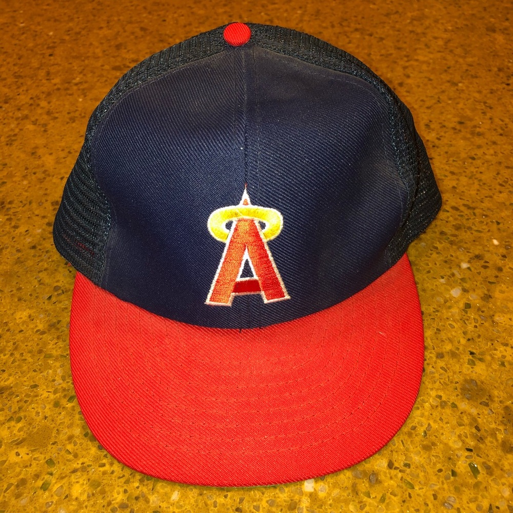 RARE California Angels truckers hat
